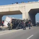 Bursa kamyon şarampole devrildi: Fatal truck accident details